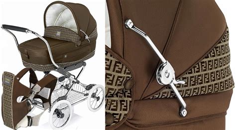 fendi umbrella stroller|Fendi baby changing bag.